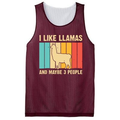 Funny Llama Design For Alpaca Lover Farming Mesh Reversible Basketball Jersey Tank