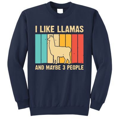 Funny Llama Design For Alpaca Lover Farming Sweatshirt