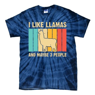 Funny Llama Design For Alpaca Lover Farming Tie-Dye T-Shirt