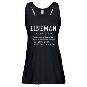 Football Lineman Definition Funny Offensive Lineman For Men Ladies Essential Flowy Tank