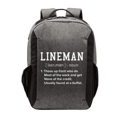 Football Lineman Definition Funny Offensive Lineman For Men Vector Backpack