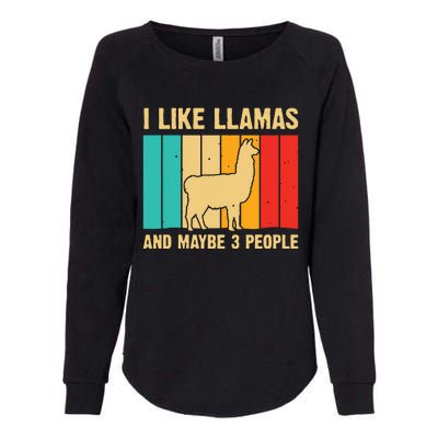 Funny Llama Design For Alpaca Lover Farming Womens California Wash Sweatshirt