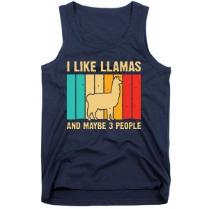 Funny Llama Design For Alpaca Lover Farming Tank Top