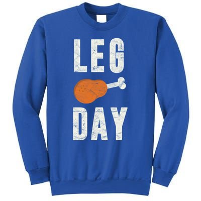 Fun Leg Day Thanksgiving Funny Gift Pilgrim Costume Turkey Day Gift Sweatshirt