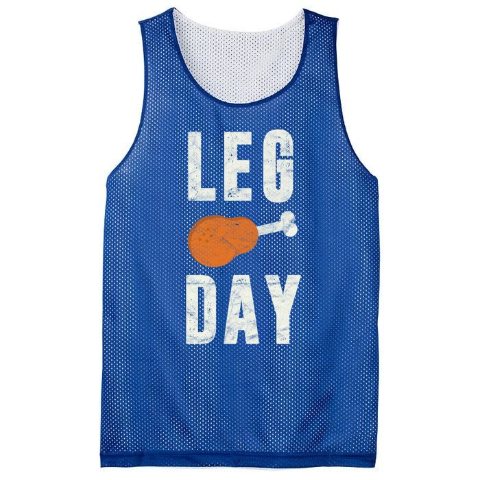 Fun Leg Day Thanksgiving Funny Gift Pilgrim Costume Turkey Day Gift Mesh Reversible Basketball Jersey Tank