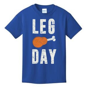 Fun Leg Day Thanksgiving Funny Gift Pilgrim Costume Turkey Day Gift Kids T-Shirt