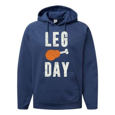 Fun Leg Day Thanksgiving Funny Gift Pilgrim Costume Turkey Day Gift Performance Fleece Hoodie