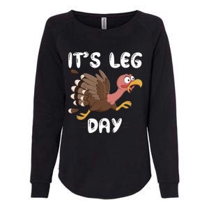 Funny Leg Day Pilgrim Thanksgiving Cotume Fast Turkey Run Cool Gift Womens California Wash Sweatshirt