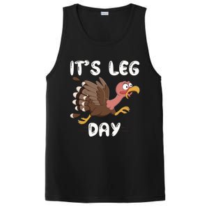 Funny Leg Day Pilgrim Thanksgiving Cotume Fast Turkey Run Cool Gift PosiCharge Competitor Tank