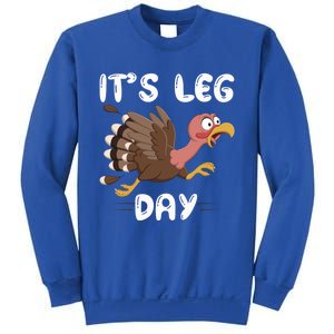 Funny Leg Day Pilgrim Thanksgiving Cotume Fast Turkey Run Cool Gift Sweatshirt