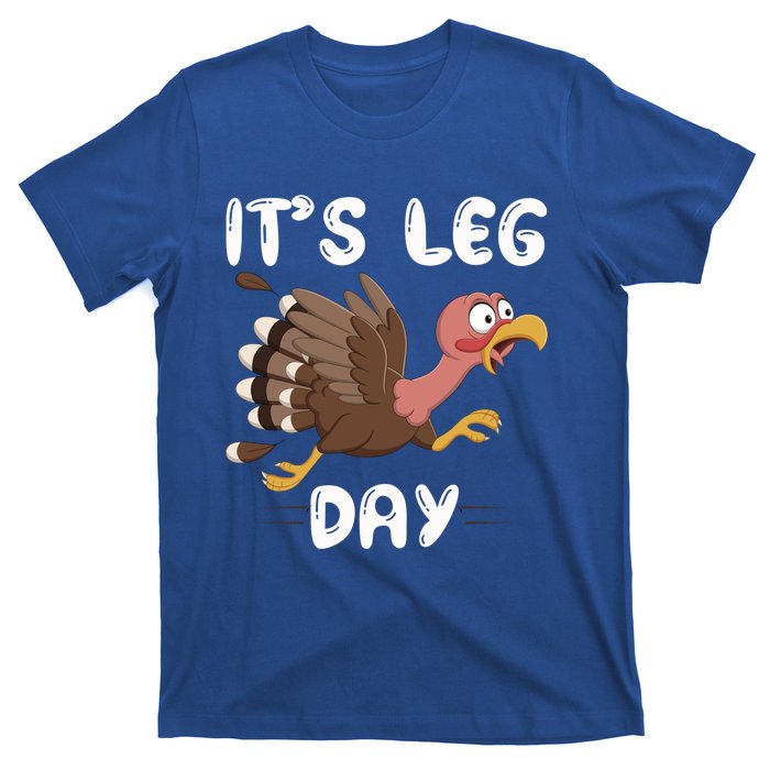 Funny Leg Day Pilgrim Thanksgiving Cotume Fast Turkey Run Cool Gift T-Shirt