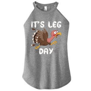 Funny Leg Day Pilgrim Thanksgiving Cotume Fast Turkey Run Cool Gift Women's Perfect Tri Rocker Tank