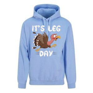 Funny Leg Day Pilgrim Thanksgiving Cotume Fast Turkey Run Cool Gift Unisex Surf Hoodie