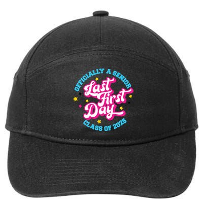 First Last Day Of School Officially A Senior Class Of 2025 7-Panel Snapback Hat