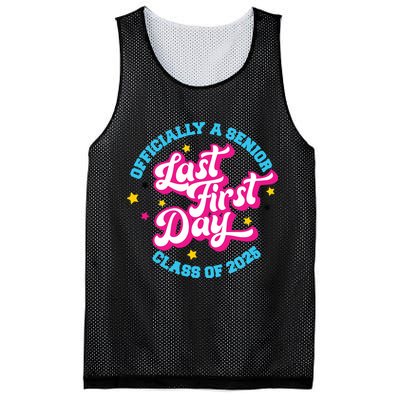 First Last Day Of School Officially A Senior Class Of 2025 Mesh Reversible Basketball Jersey Tank