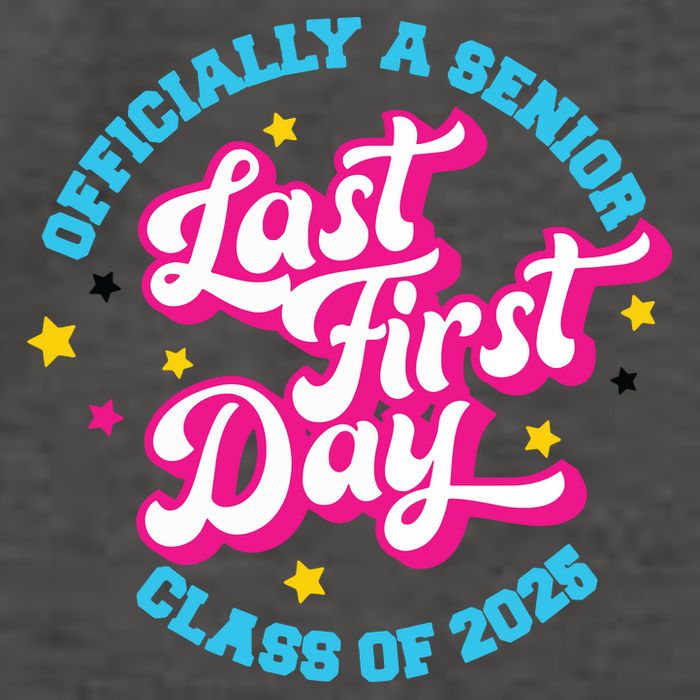 First Last Day Of School Officially A Senior Class Of 2025 Vector Backpack