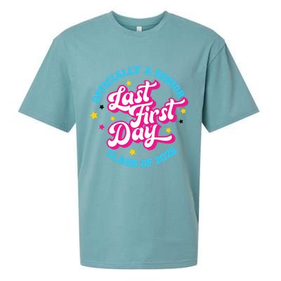 First Last Day Of School Officially A Senior Class Of 2025 Sueded Cloud Jersey T-Shirt