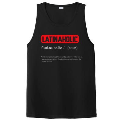 Funny Latinaholic Dictionary Definition For Latina Pride PosiCharge Competitor Tank