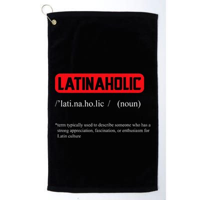 Funny Latinaholic Dictionary Definition For Latina Pride Golf Towel
