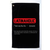 Funny Latinaholic Dictionary Definition For Latina Pride Golf Towel