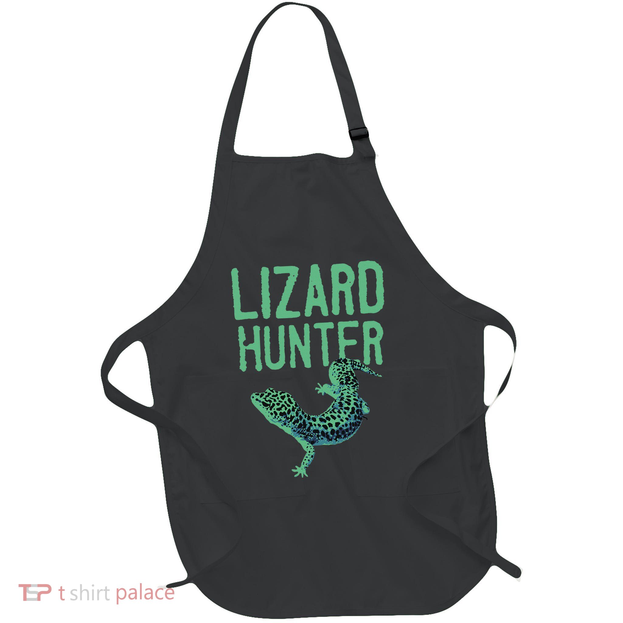 Funny Lizard Designs Reptile Herpetology Full-Length Apron With Pockets
