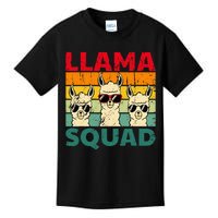 Funny Llama Design For Women Llama Alpaca Farm Animal Kids T-Shirt