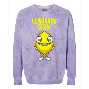 Funny Lemonade Design For  Lemon Fruit Juice Lovers Colorblast Crewneck Sweatshirt