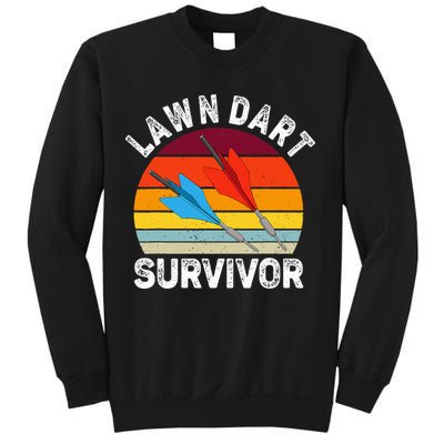 Funny Lawn Dart Survivor Retro Vintage Yard Darts Women Sweatshirt