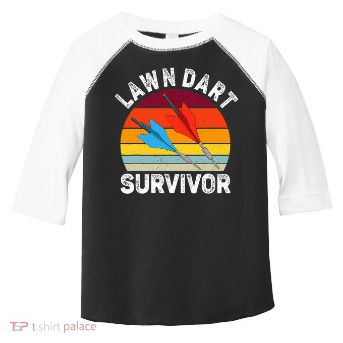Funny Lawn Dart Survivor Retro Vintage Yard Darts Women Toddler Fine Jersey T-Shirt