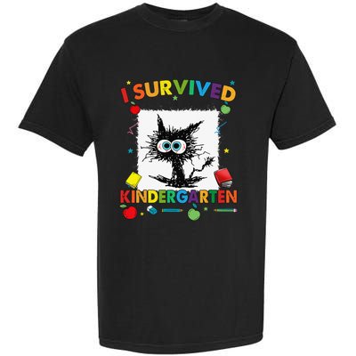 Funny Last Day Of Kindergarten I Survived Kindergarten Garment-Dyed Heavyweight T-Shirt