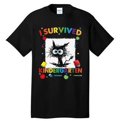 Funny Last Day Of Kindergarten I Survived Kindergarten Tall T-Shirt