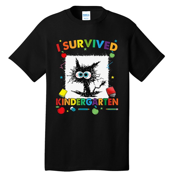 Funny Last Day Of Kindergarten I Survived Kindergarten Tall T-Shirt