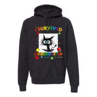 Funny Last Day Of Kindergarten I Survived Kindergarten Premium Hoodie