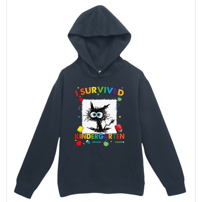 Funny Last Day Of Kindergarten I Survived Kindergarten Urban Pullover Hoodie