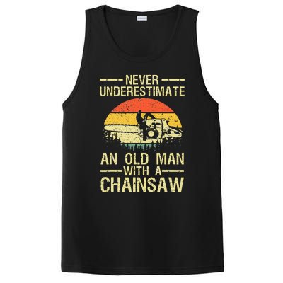 Funny Lumberjack Design For Dad Logger Arborist Chainsaw  PosiCharge Competitor Tank