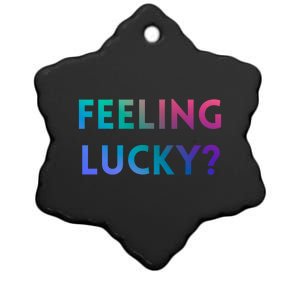 Feeling Lucky Dating Singles Expression Gift Ceramic Star Ornament