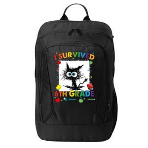 Funny Last Day Of Sixth 6Th Grade I Survived Sixth 6Th Grade Gift City Backpack