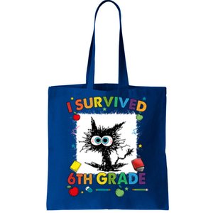 Funny Last Day Of Sixth 6Th Grade I Survived Sixth 6Th Grade Gift Tote Bag