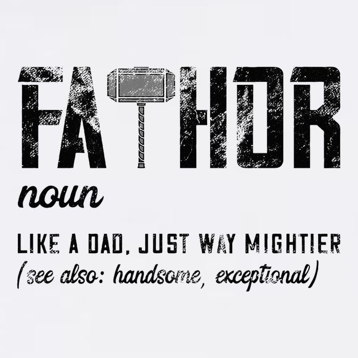 Fathor Like Dad Just Way Mightier FatherS Day Fa Thor Sweatshirt