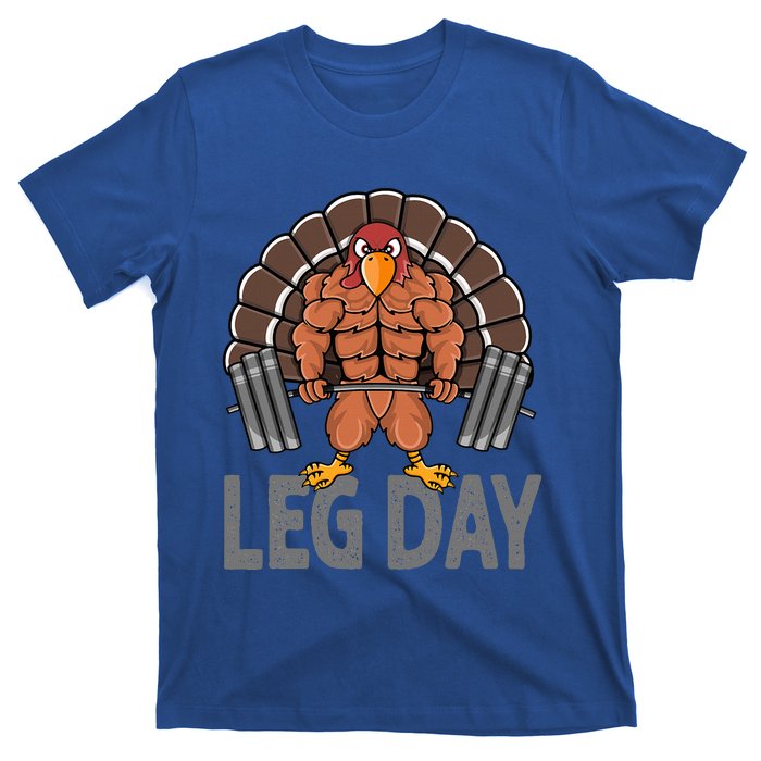 Funny Leg Day Thanksgiving Turkey Deadlifting Deadlift T-Shirt