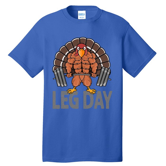 Funny Leg Day Thanksgiving Turkey Deadlifting Deadlift Tall T-Shirt