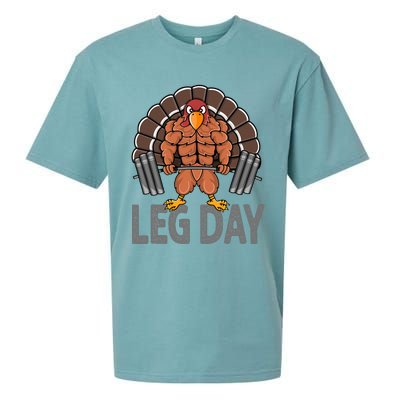 Funny Leg Day Thanksgiving Turkey Deadlifting Deadlift Sueded Cloud Jersey T-Shirt