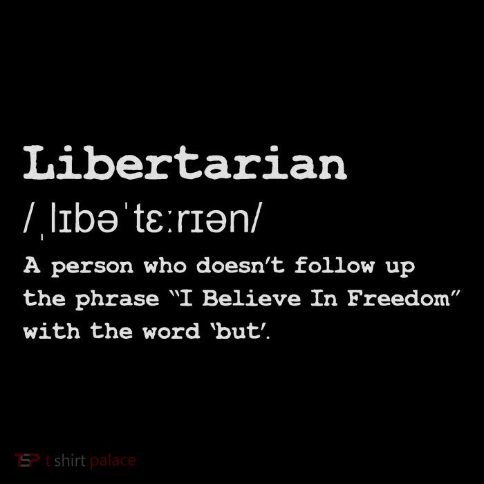 Funny Libertarian Definition Impact Tech Backpack