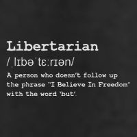 Funny Libertarian Definition 25L Jumbo Tote