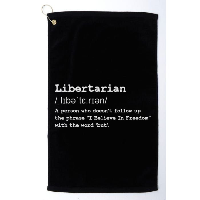 Funny Libertarian Definition Golf Towel