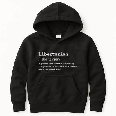 Funny Libertarian Definition Kids Hoodie