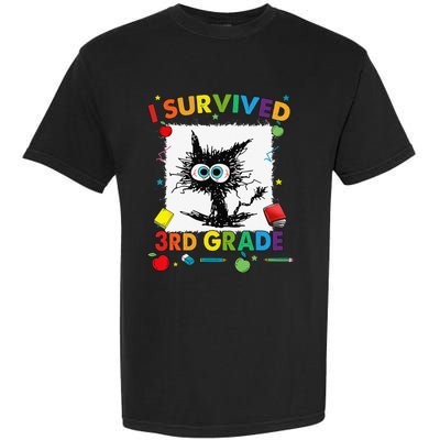 Funny Last Day Of Third 3rd Grade I Survived Third 3rd Grade Garment-Dyed Heavyweight T-Shirt