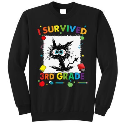 Funny Last Day Of Third 3rd Grade I Survived Third 3rd Grade Sweatshirt