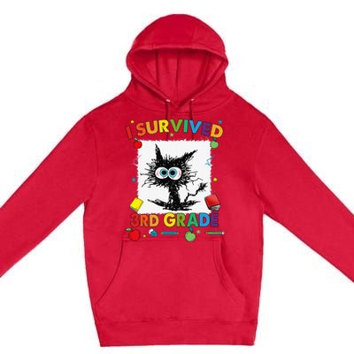 Funny Last Day Of Third 3rd Grade I Survived Third 3rd Grade Premium Pullover Hoodie