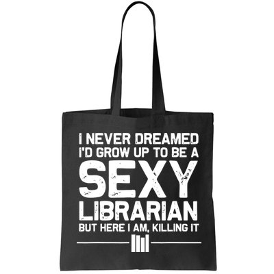 Funny Librarian Design For Men Women Sexy Librarian Costumes Bag